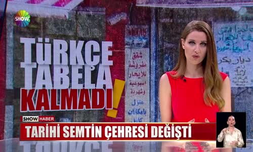 Türkçe tabela kalmadı!