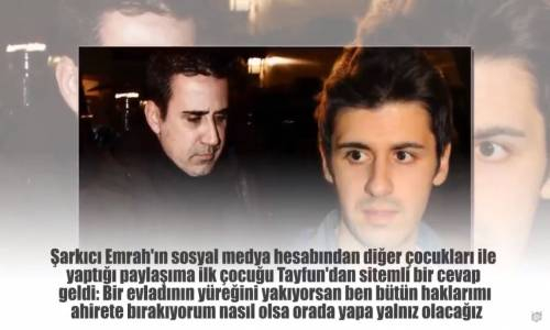 Emrah'ın Paylaşımına Oğlu Tayfun Erdoğan'dan Sitemli Gönderme