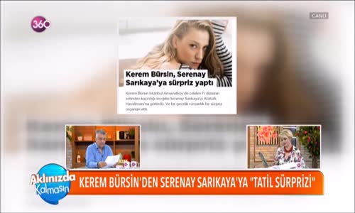 Kerem Bursinden Serenay Sarıkayaya Tatil Sürprizi