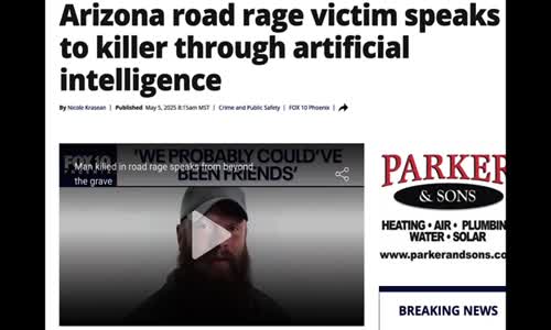 A.I. OF THE LIVING DEAD! MURDERED MAN IS SUMMONED IN COURT TO CONFRONT HIS KILLER VIA A.I.!