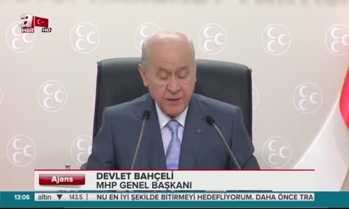 MHP lideri Bahçeli'den Kıblesizlere Mabed Çignetmeyiz