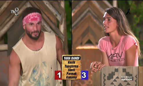 Merve Kelimeleri Bilemeyince Ümit Karan'dan Ceza Aldı 72. Bölüm Survivor 2018