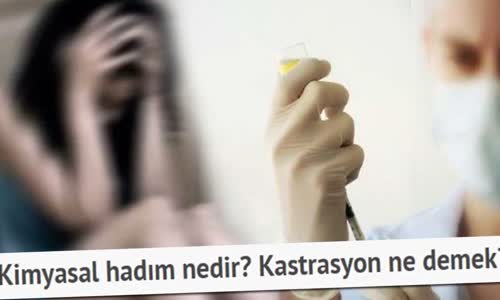 Kimyasal Hadım Nedir Kastrasyon Ne Demek 
