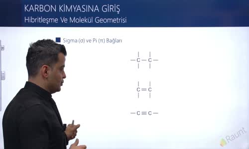 EBA KİMYA LİSE - KARBON KİMYASINA GİRİŞ - LEWİS GÖSTERİMİ, HİBRİTLEŞME VE MOLEKÜL GEOMETRİSİ - SİGMA VE Pİ BAĞLARI