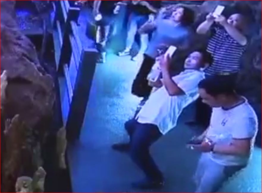 Çin'li Turistin 10 Milyon Yıllık Dikiti Tekmeleyip Tarihe Gömmesi