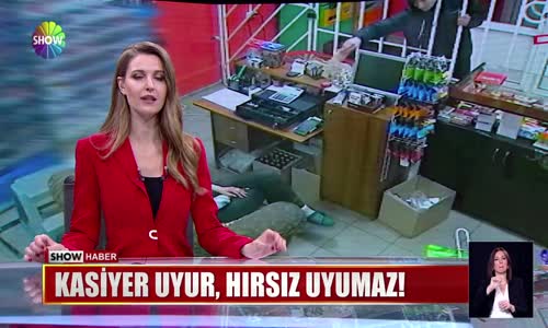 Kasiyer uyudu, market soyuldu