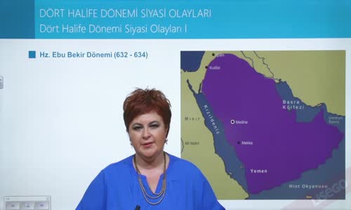 EBA TARİH LİSE İSLAM TARİHİ VE UYGARLIĞI - DÖRT HALİFE DÖNEMİ SİYASİ OLAYLARI I