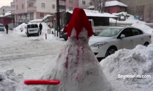 Ağrılı Gençlerden Ailelerine 'Kardan Gelin' Mesajı