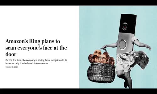 AMAZON RING IS NOW ILLEGALLY USING FACIAL RECOGNITION ON ANYONE WHO GOES NEAR A FRONT DOOR!