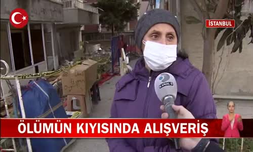 İstanbul Avcılar'da Yıkılma Tehlikesi Olan Binanın Yanında Pazar Kuruluyor! İşte Görüntüler