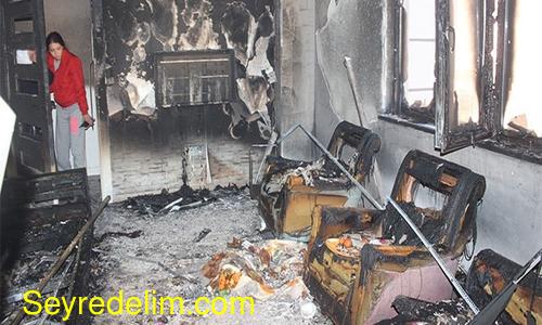 Elektronik sigara patlayınca yangın çıktı