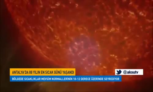 Antalya'da 88 Yılın En Sıcak Günü Yaşandı 