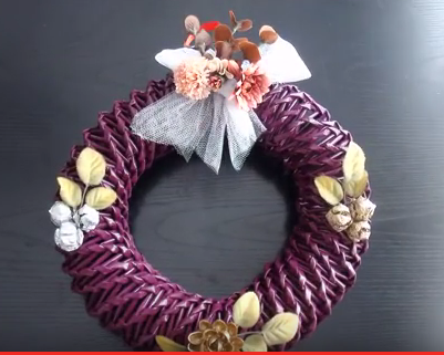 Gazeteden Harika Bir Kapı Süsü - DIY - Para Harcamadan Şık Bir Aksesuar