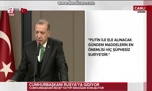 Cumhurbaşkanı Rusya'ya Gidiyor