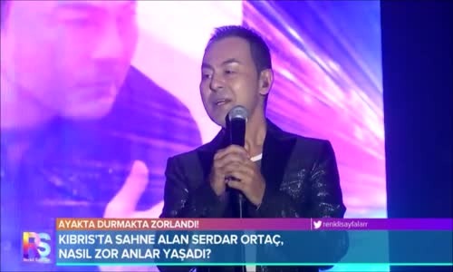 Serdar Ortaç Sahnede Nasıl Zor Anlar Yaşadı