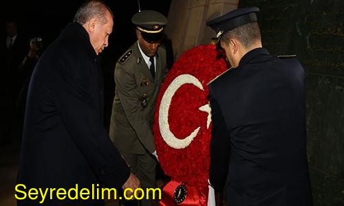 Cumhurbaşkanı Erdoğan Tunus'ta şehitler anıtını ziyaret etti