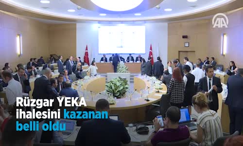 Rüzgar YEKA İhalesini Kazanan Belli Oldu 