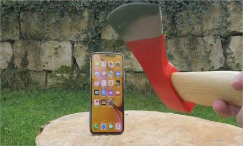 İphone Xr  Balta İle Sağlamlık Testi # 161
