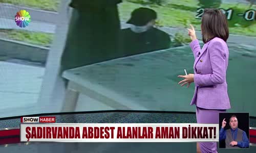 Abdest alırken telefonu çalındı! 