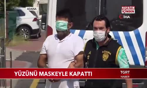 Dolandırıcılık Yapan Zanlı Utanıp Yüzünü Maskeyle Kapattı