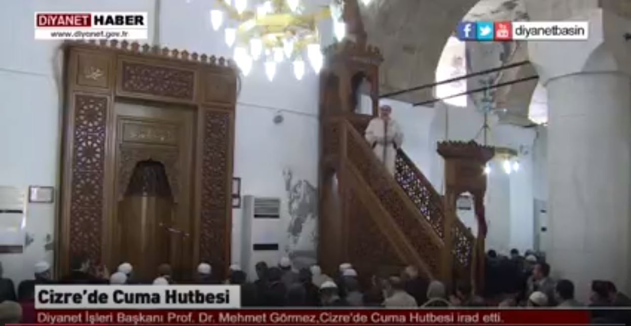 Diyanet İşleri Başkanı Görmez’den Cizre hutbesi