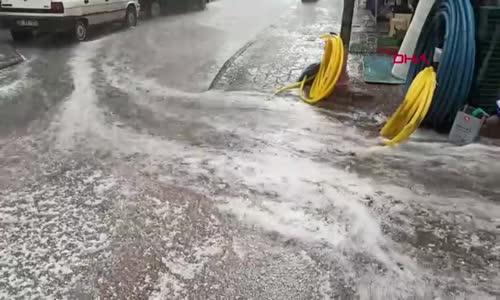 Sağanak bu kez de Yozgat'ı vurdu, ortaya bu görüntüler çıktı