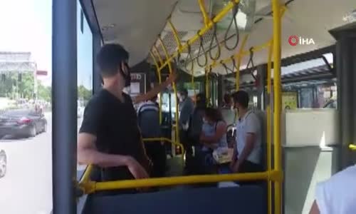 Otobüste maske tartışması 