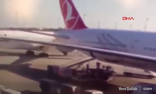 Atatürk Havalimanı'ndaki Uçak Kazası Kamerada