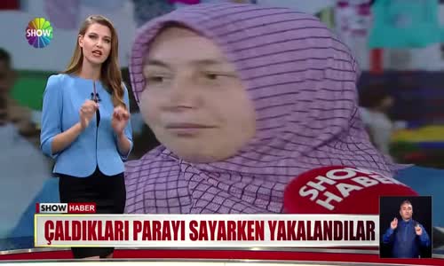 Çaldıkları parayı sayarken yakalandılar
