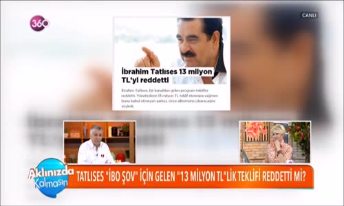 Tatlıses İbo Şov İçin Gelen 13 Milyon TLlik Teklifi Reddetti Mi