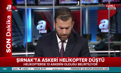 Şırnak'ta Askeri Helikopter Düştü