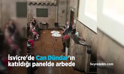 İsviçre'de Can Dündar'ın Katıldığı Panelde Arbede