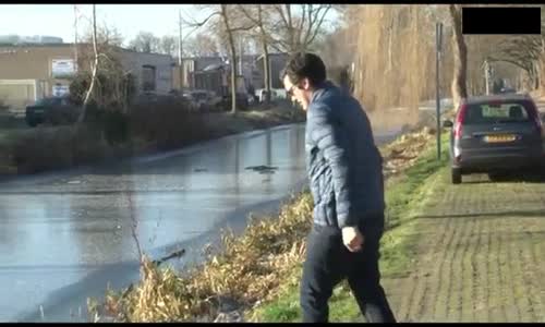 Canlı Yayında Buz Testi Felaketle Bitti