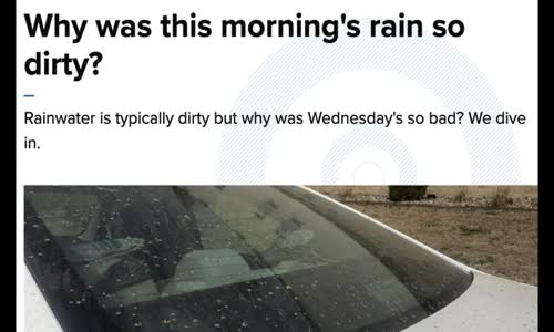 MUD RAIN! THE GOVERNMENTS LATEST SCIENCE TO DISTRACT YOU FROM WHAT THEY ARE SPRAYING ON US!