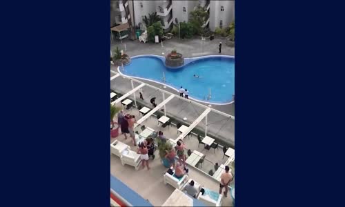 Karantinaya uymayıp havuza giren İngiliz kadına gözaltı