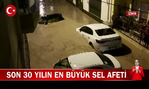 İzmir'e Bir Aylık Yağmur Bir Gecede Yağdı! İşte Görüntüler
