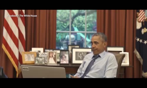 Obama'dan Esprili Veda Klibi