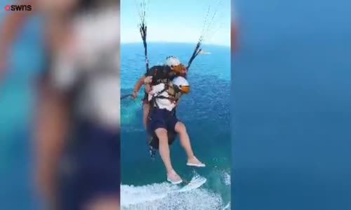 Bünyesi Yamaç Paraşütünü Kaldırmayan Kadın 