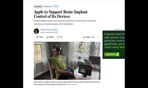 IMPORTANT NEWS! APPLE TO BEGIN IMPLANTING BRAIN CHIPS IN HUMANS TO CONNECT THEM WITH THEIR IPHONES!