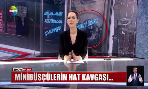 Minibüsçülerin hat kavgası...