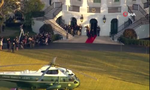 Trump, Beyaz Saray'a veda etti 
