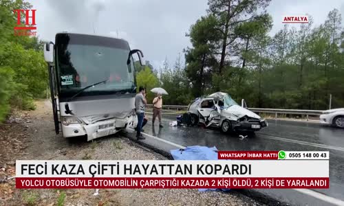 FECİ KAZA ÇİFTİ HAYATTAN KOPARDI