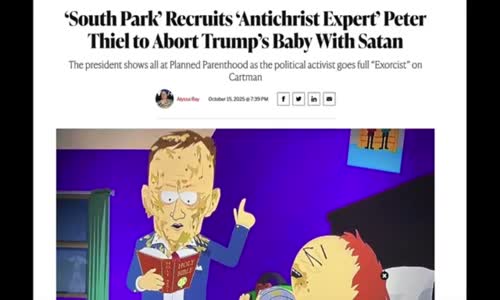 WARNING! SOUTH PARK & PETER THIEL KNOW THIS ABOUT THE ANTICHRIST...AND SO SHOULD YOU!