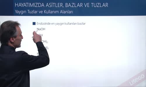 EBA KİMYA LİSE - ASİTLER BAZLAR , TUZLAR - YAYGIN BAZLAR VE KULLANIM ALANLARI