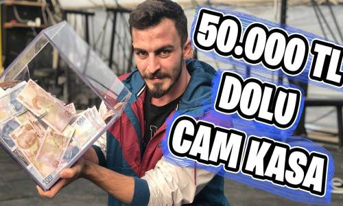 KIRILMAZ CAMDAN PARA KASASI YAPTIRDIM !! (50.000tl ÖDÜL)