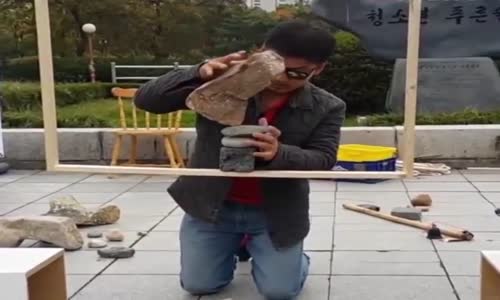 Denge olayında kendini aşmış adam!!