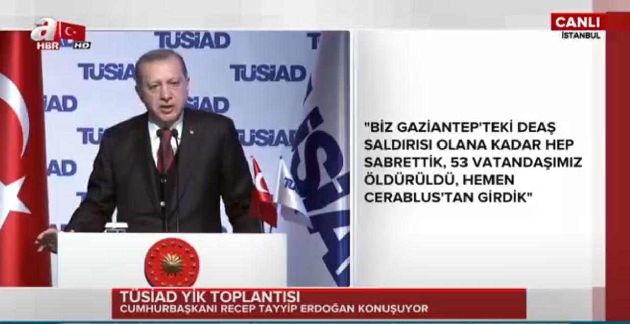 Cumhurbaşkanı Erdoğan'dan Rakka Açıklaması 