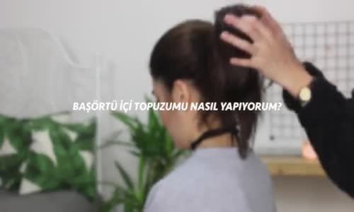 Kare Şal Bağlama│Başörtü İçi Topuzumu Nasıl Yapıyorum