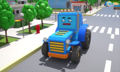 Cars Town - Traktör Polis Ve Canavar Kamyon Çörek Peşinde