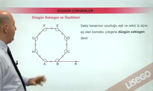 EBA GEOMETRİ LİSE  ÇOKGENLER -DÜZGÜN ÇOKGENLER-DÜZGÜN SEKİZGEN VE ÖZELLİKLERİ